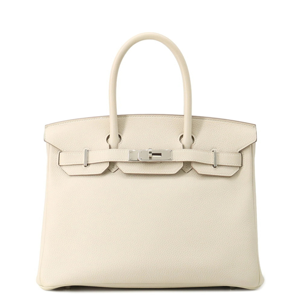 Hermes Birkin 30 Craie Togo C stamp HERMES handbag women's